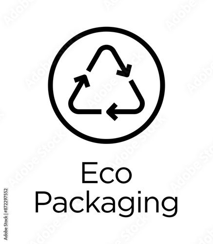 Eco Packaging line Icon