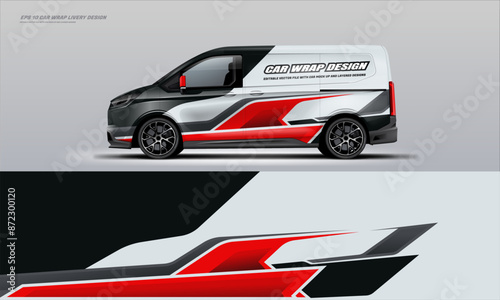 Sporty van wrap car wrap livery design foe universal medium van 
