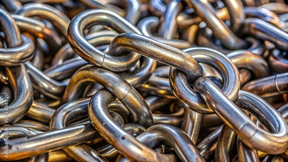 Close up de cadenas metálicas
Close up de cadenas metálicas