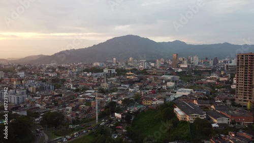 view of the city sunset Pereira Colombia photo