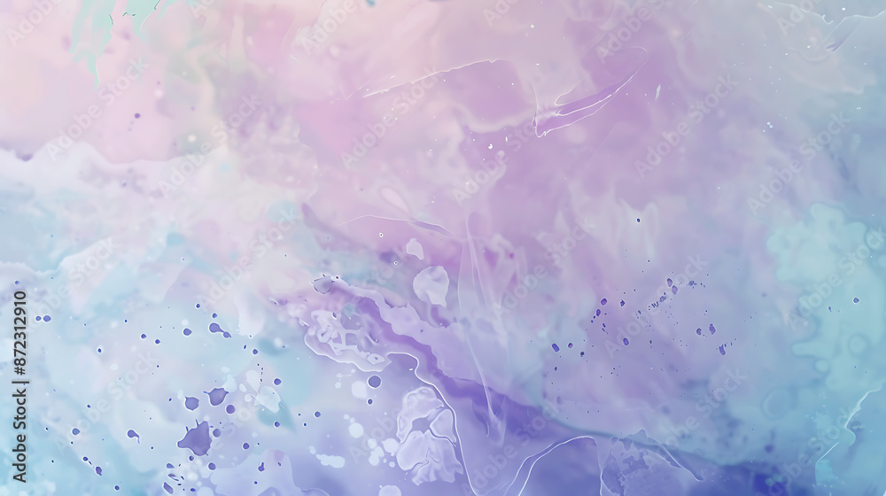 Obraz premium Ethereal Elegance: Soft Paint Splashes in Pastel Hues