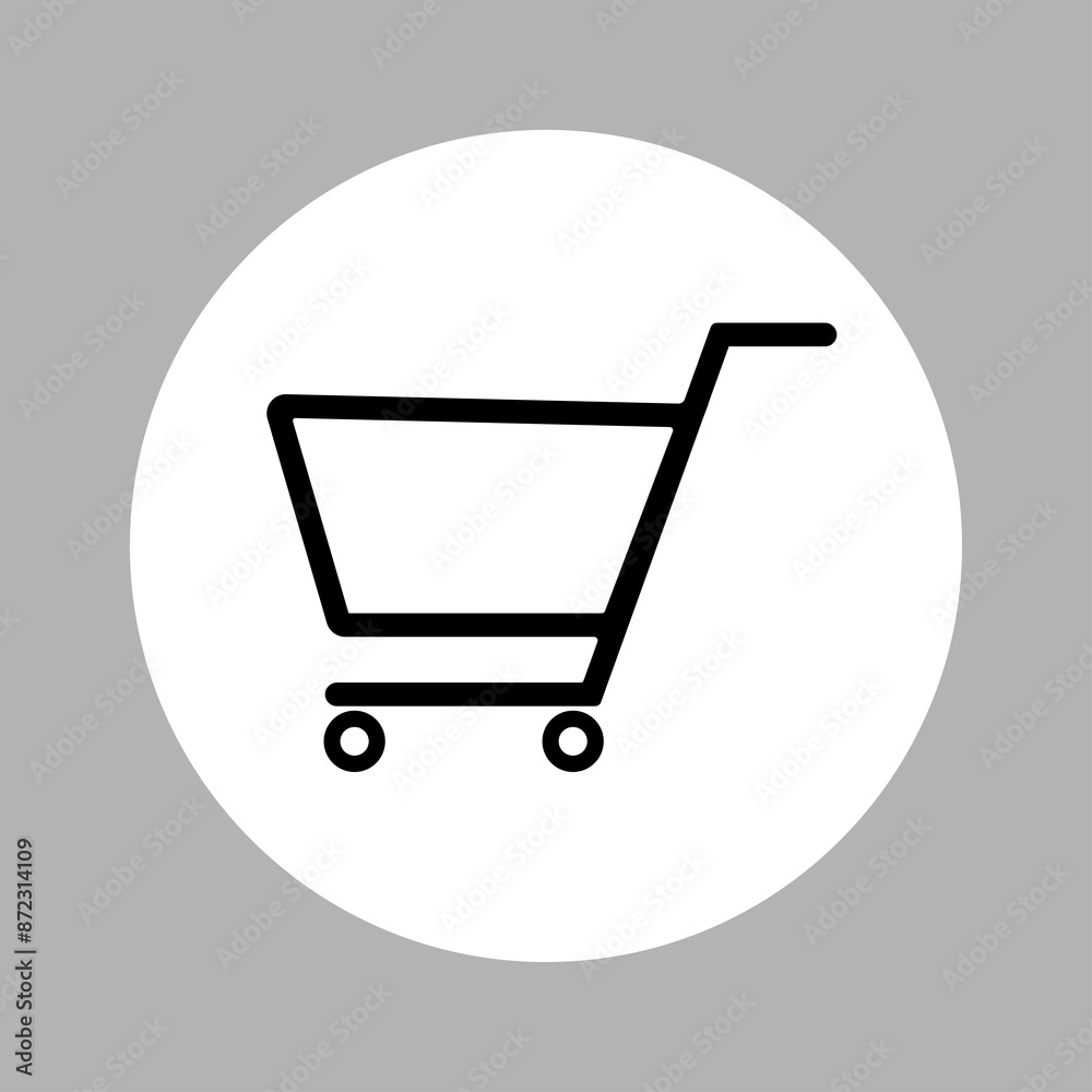 Shopping Cart Vector Flat Icon, Symbol, Sign Design Shopping Cart Vector Flat Icon, Symbol, Sign Design