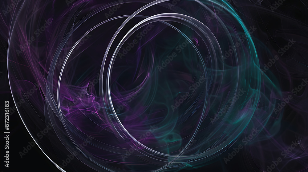 Enchanting Smoke Rings: Abstract Light Art Enchanting Smoke Rings: Abstract Light Art