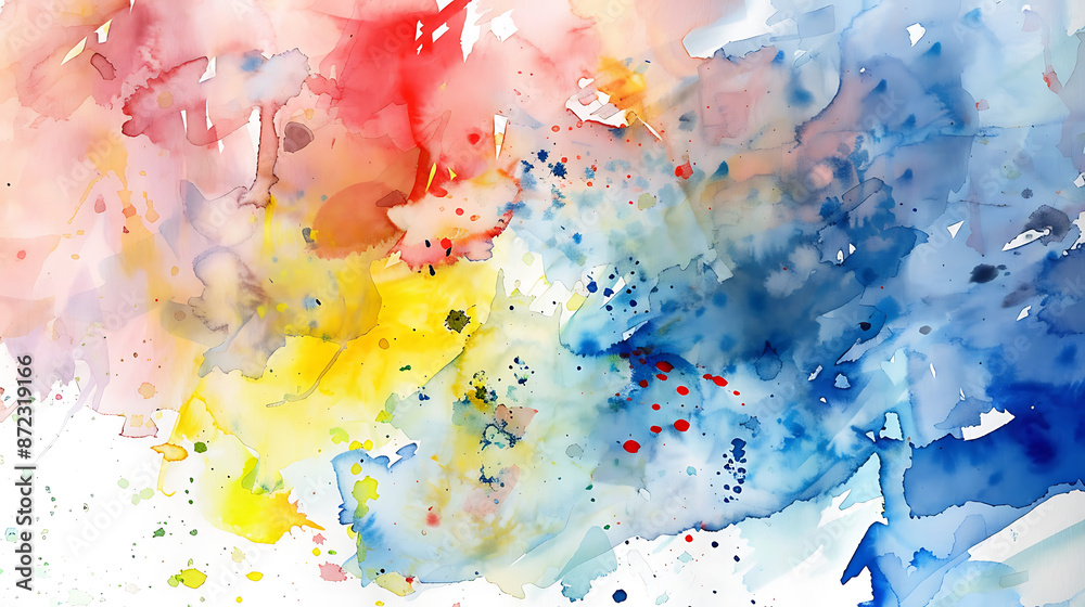 Vibrant Splash: Abstract Watercolor Explosion Vibrant Splash: Abstract Watercolor Explosion
