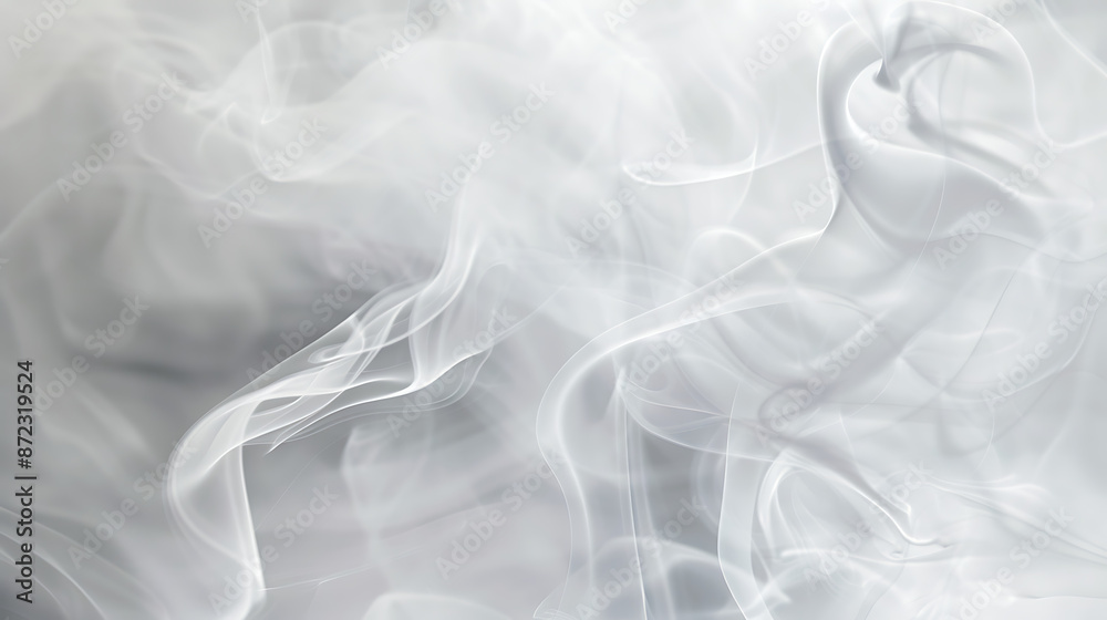 Fototapeta premium Delicate Smoke Tendrils: Ethereal Abstract Art