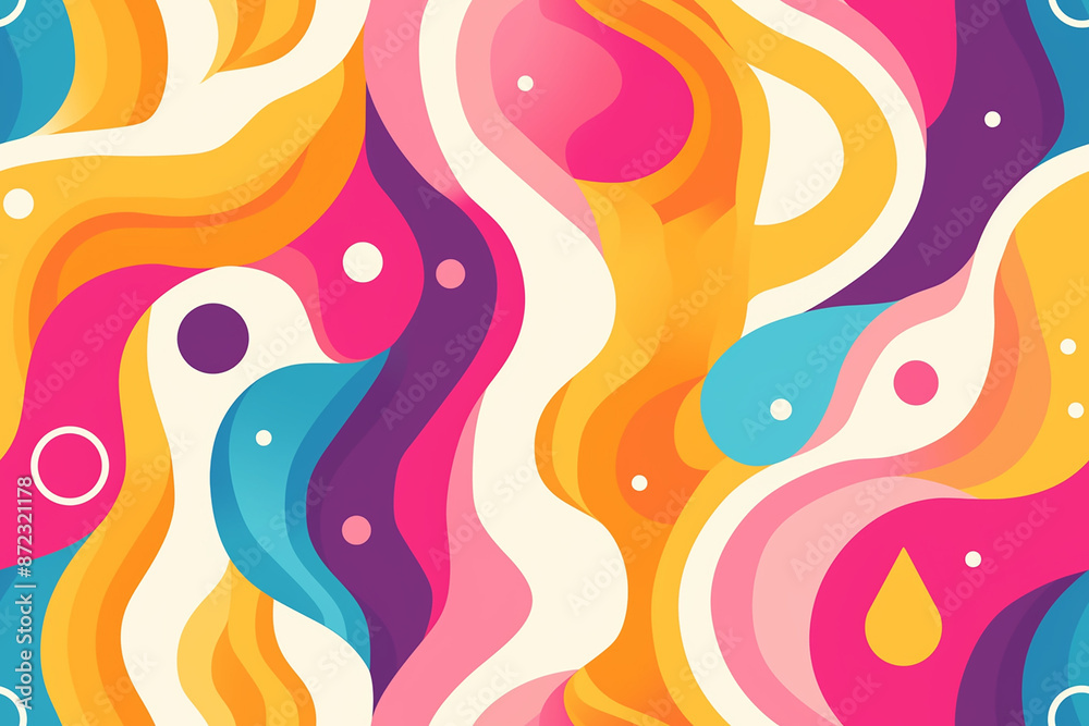 Bold, colorful abstract waves with a retro feel. Perfect for dynamic and energetic design projects. Bold, colorful abstract waves with a retro feel. Perfect for dynamic and energetic design projects.
