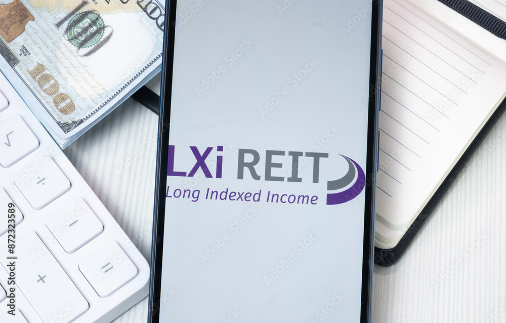New York, USA - 30 June 2024: LXI REIT Logo on Phone Screen, Company ...