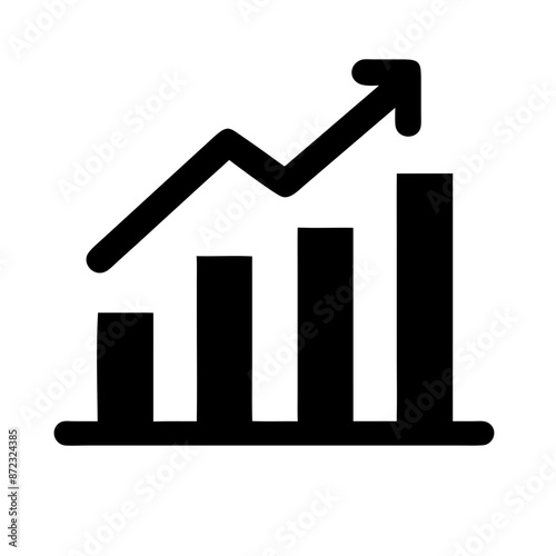 growth chart, chart icon, growth icon, business growth, data chart, analytics chart, progress chart, financial chart, performance chart, trend chart, bar chart, line chart, increase graph sales growth