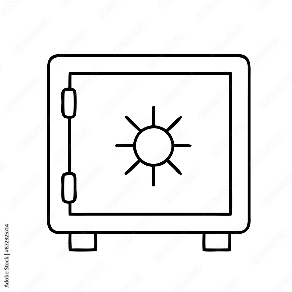 Safe Deposit Box Icon: Security System, Vault Door, Protection, Lock, Encryption, Safety Deposit Box, Banking, Secure, Investment, Financial Security Safe Deposit Box Icon: Security System, Vault Door, Protection, Lock, Encryption, Safety Deposit Box, Banking, Secure, Investment, Financial Security