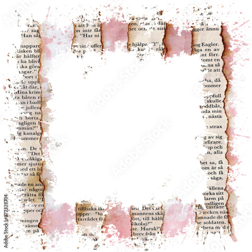 Cornice rosa e strisce di libro - testo - risorsa grafica vettoriale moderna - biglietti d'auguri, presentazioni, canva, fotografia, scrapbooking, cricut, sublimazione, adesiva