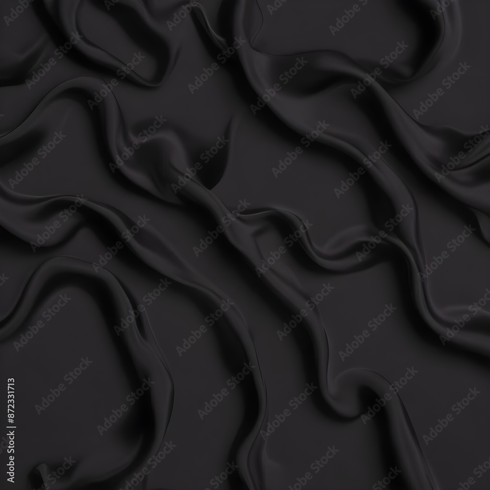 Wavy smoot soft black silk drap fallind surface sample texture background Wavy smoot soft black silk drap fallind surface sample texture background