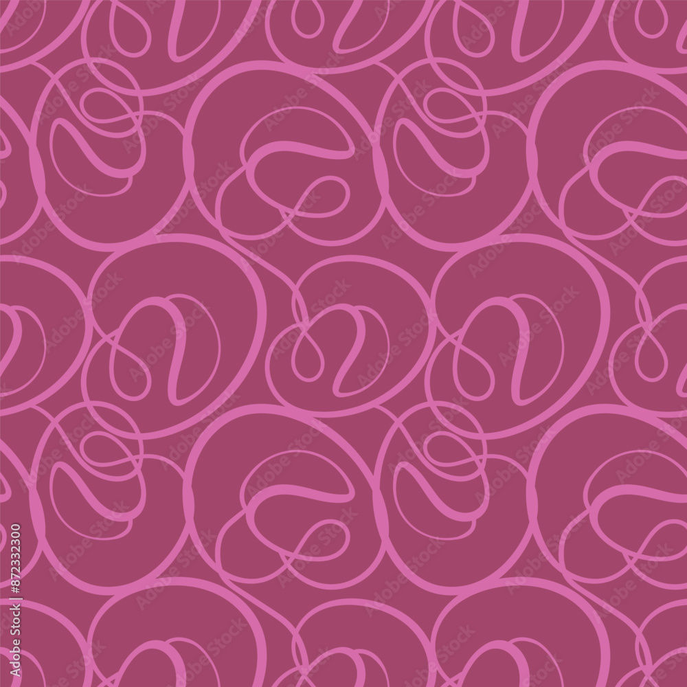 Wave line pattern. Marker drawn lines seamless pattern. Abstract easy geometric curved wavy ornament on red background. Wave line pattern. Marker drawn lines seamless pattern. Abstract easy geometric curved wavy ornament on red background.