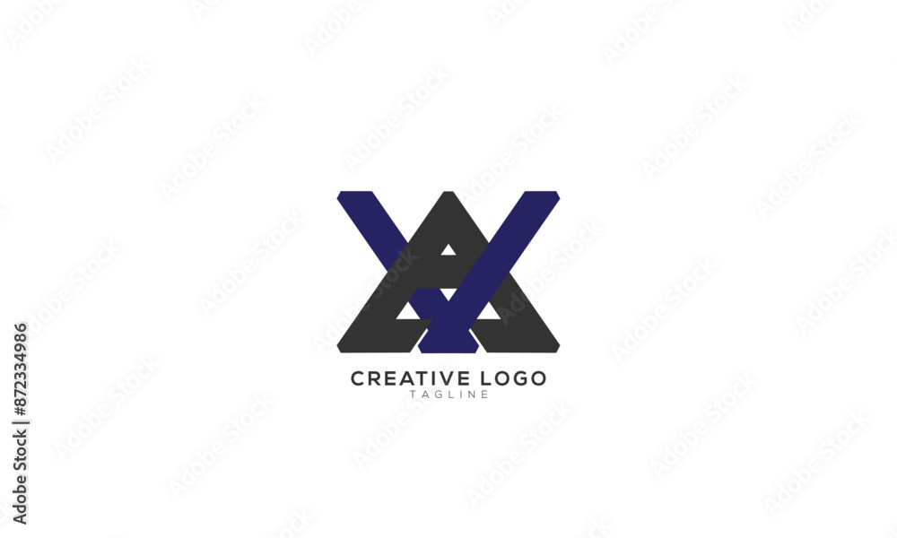 AV VA Abstract initial monogram letter alphabet logo design AV VA Abstract initial monogram letter alphabet logo design