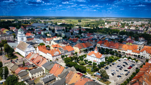 Widok na Działdowo z lotu ptaka