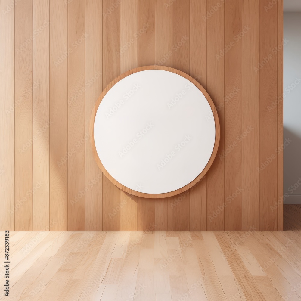 circular logo timber wood background mockup,generated with AI. High quality photo circular logo timber wood background mockup,generated with AI. High quality photo