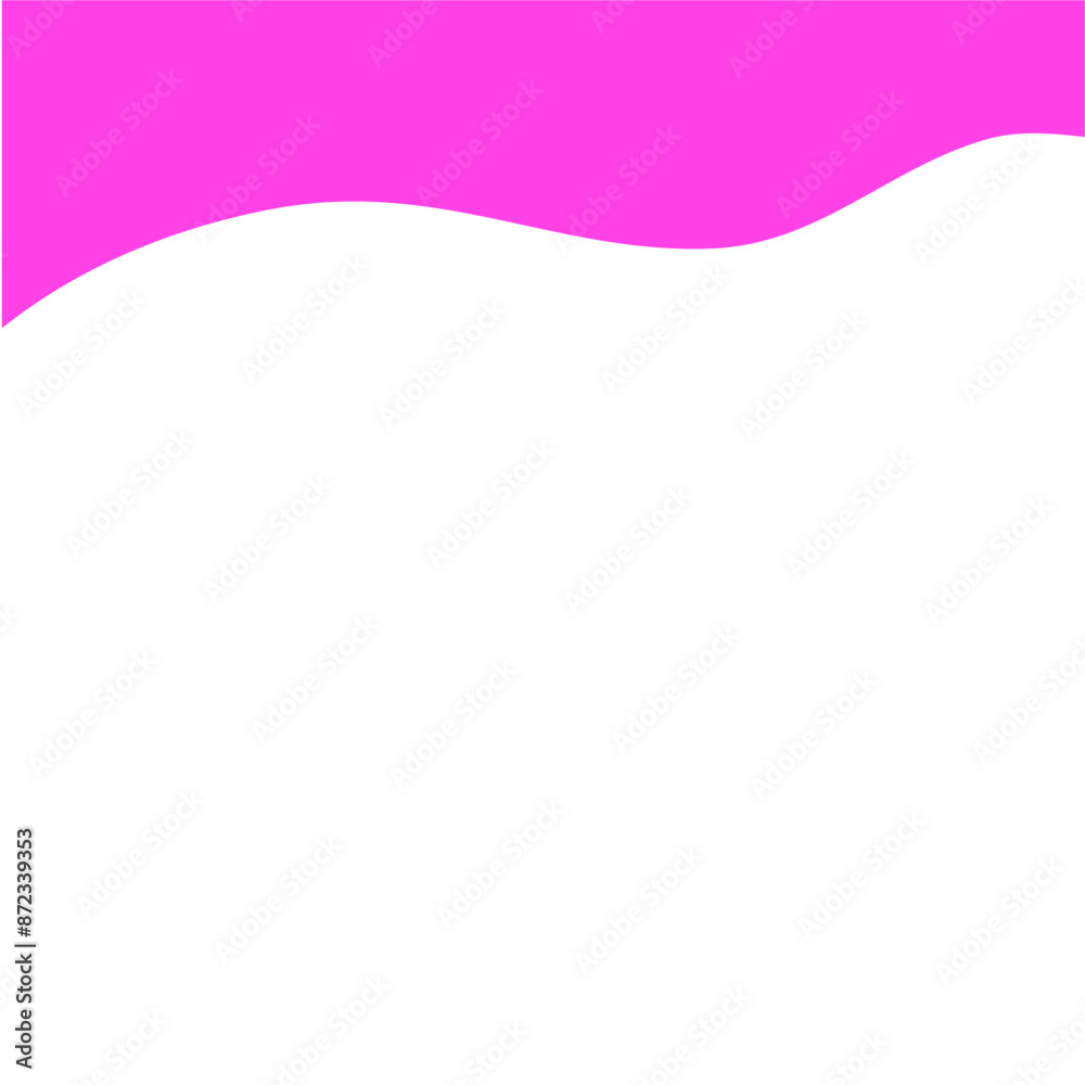 Pink separator shape for website. Curve Line, Page Top Pink separator shape for website. Curve Line, Page Top