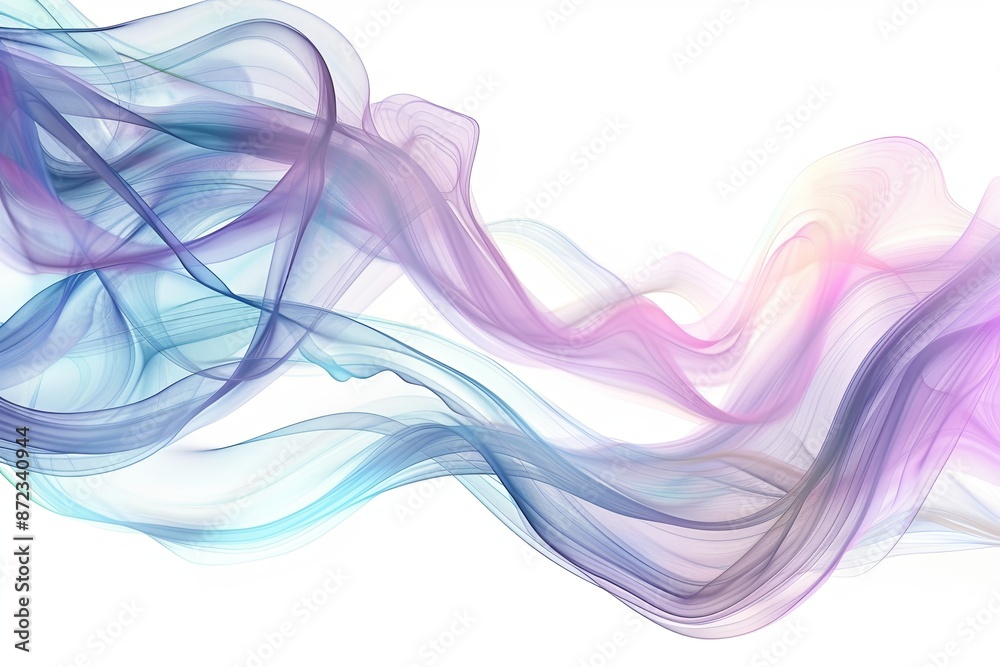 Light, airy, delicate silk fabric on a white background. Light, airy, delicate silk fabric on a white background.