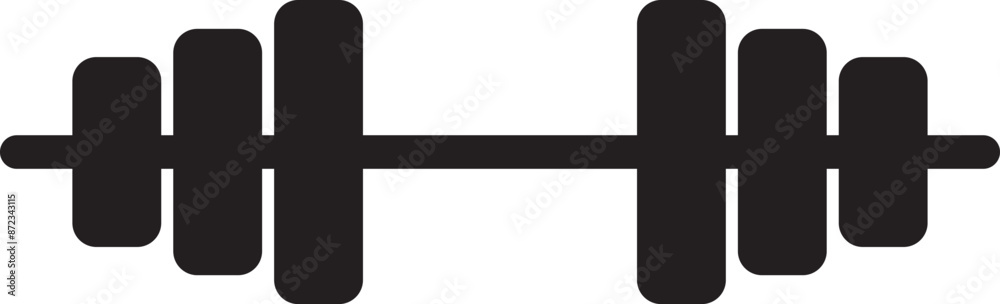 Obraz premium barbel icon vector illustration design