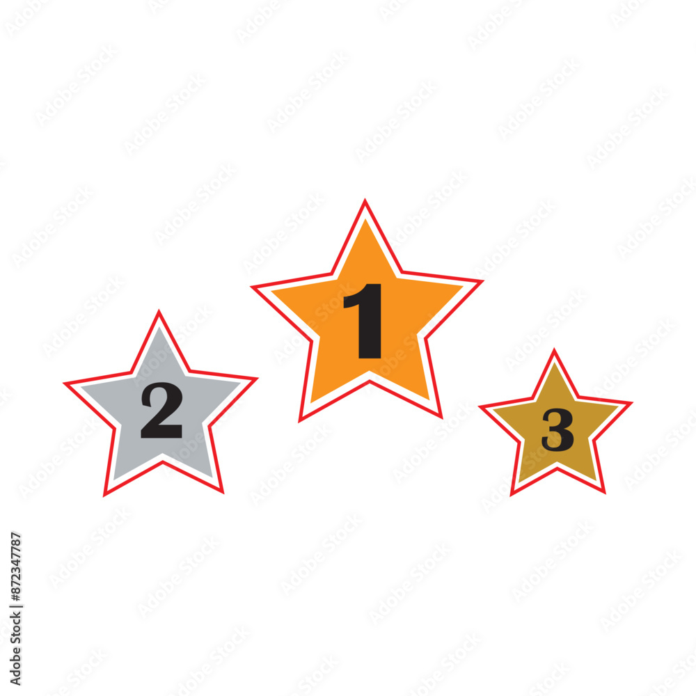 Fototapeta premium ranking icon vector illustration design template