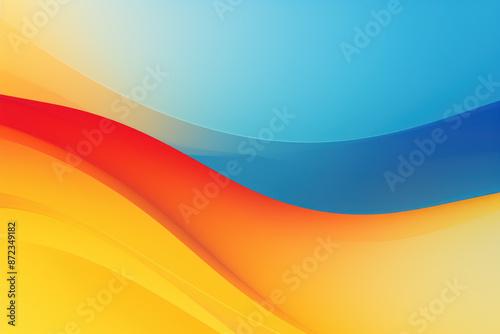 Yellow and blue abstract wave background or pattern, creative design template