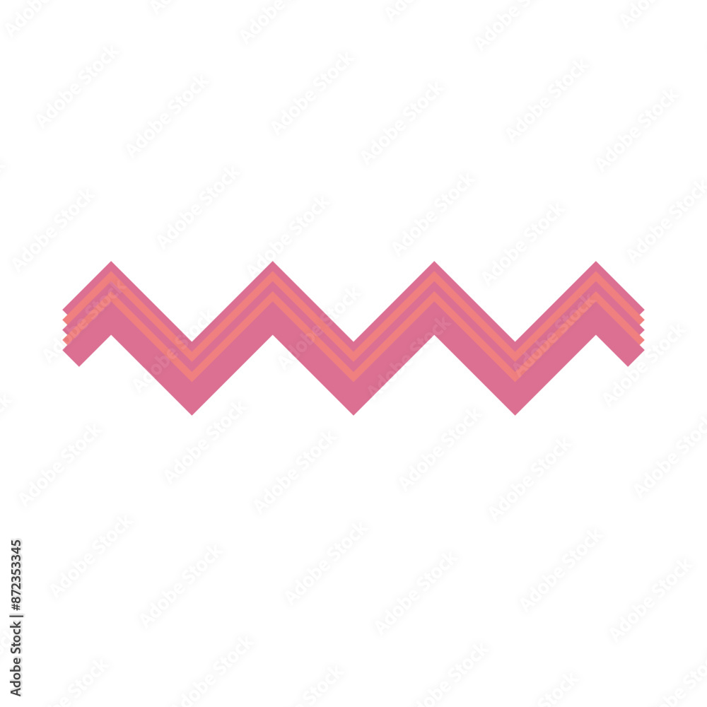 An abstract retro zig zag stripe pattern design element. An abstract retro zig zag stripe pattern design element.