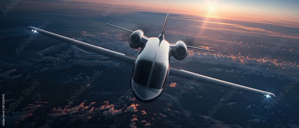 Fototapeta premium An advanced aerospace project deploys mystical drones that blend electronic technology with supernatural forces