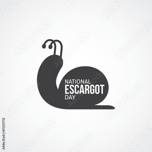 national escargot day vector illustration. national escargot day themes design concept with flat style vector illustration. Suitable for greeting card, poster and banner.