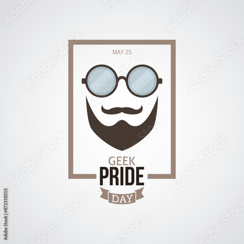geek pride day vector illustration. geek pride day themes design concept with flat style vector illustration. Suitable for greeting card, poster and banner.