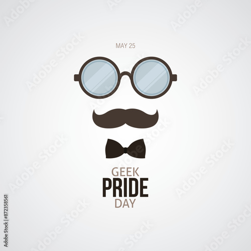 geek pride day vector illustration. geek pride day themes design concept with flat style vector illustration. Suitable for greeting card, poster and banner.
