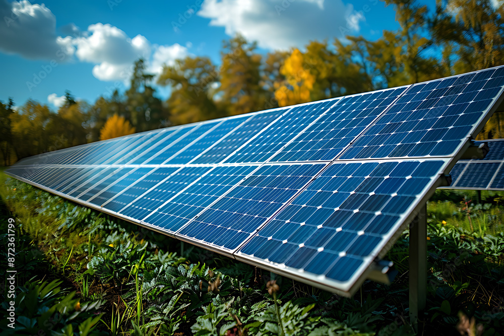 A close-up view of solar panels, showcasing their texture and the intricate design of photovoltaic cells A close-up view of solar panels, showcasing their texture and the intricate design of photovoltaic cells