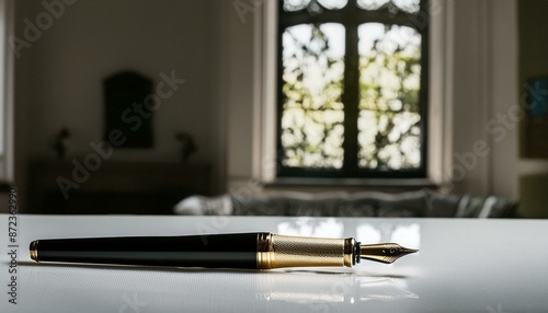fountain pen on the table