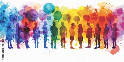 Colorful Dialogue Among Diverse Silhouettes