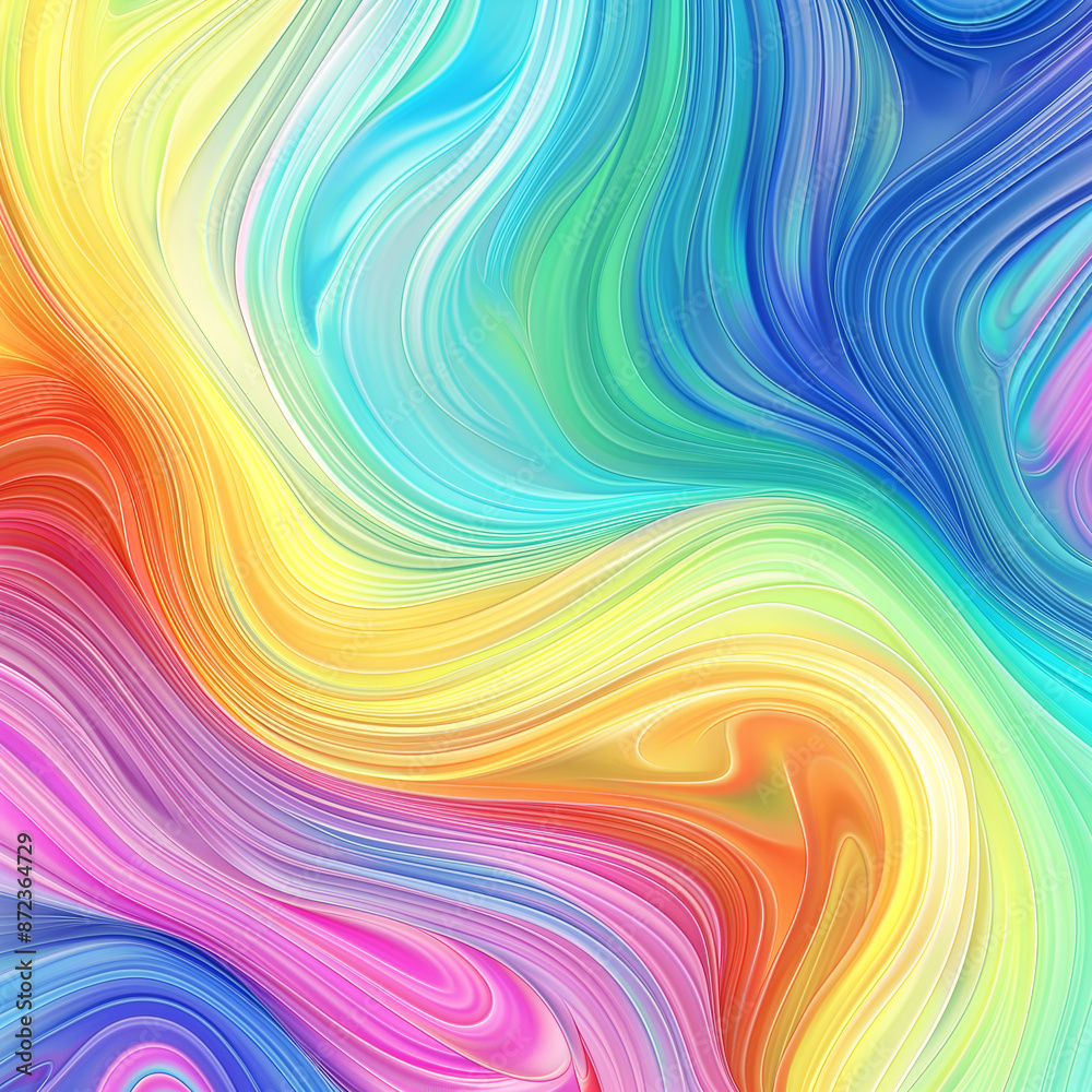 Vibrant rainbow swirl abstract background for designs Vibrant rainbow swirl abstract background for designs
