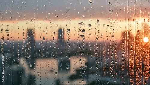 raindrops on window