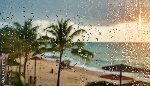 rain on the window