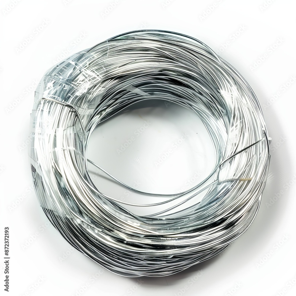 Galvanized knitting wire is a sturdy wire used for various crafts and projects. It is 1.2 mm thick and has a zinc coating to protect it from rust and corrosion.