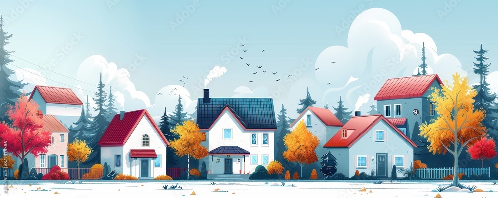 Naklejka premium Real estate analyst predicting property connectivity from market sequences, Real Estate, Property Analysis