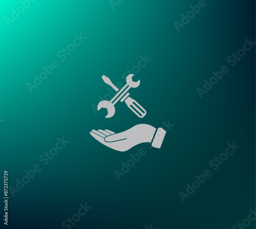 Vector illustration blue background