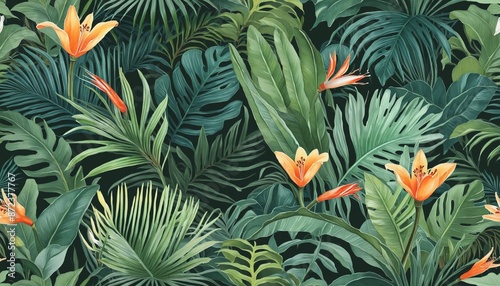 Watercolor pattern wallpaper design