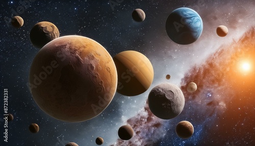 planet in space