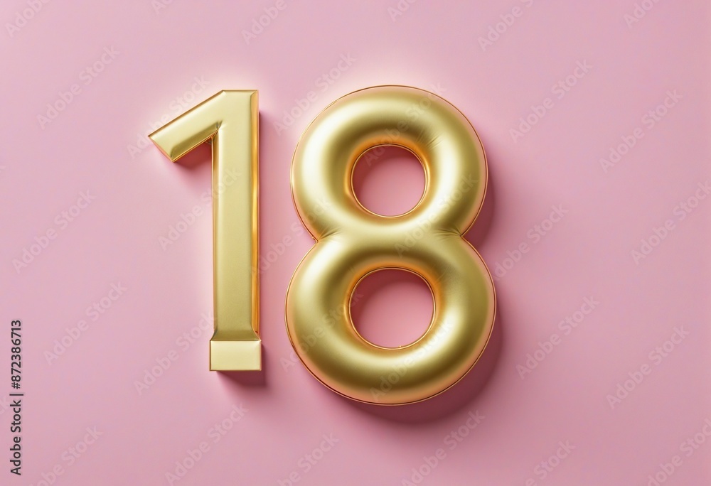 Stylish International Women's Day Greeting Card with Golden Ribbon on Pink Background Stylish International Women's Day Greeting Card with Golden Ribbon on Pink Background