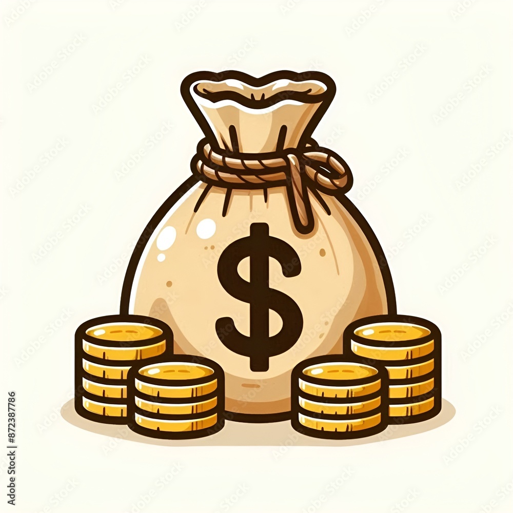 a pocket icon full of gold coins a pocket icon full of gold coins