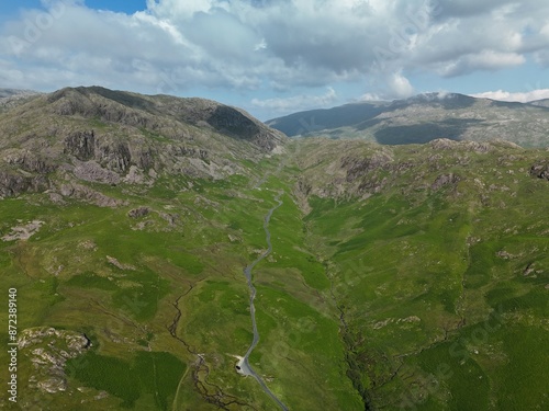 hiking and wild camping in the Lake District Blencathra and Eskdale photo
