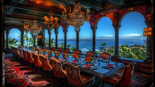 Formal Dining Room with Ocean View