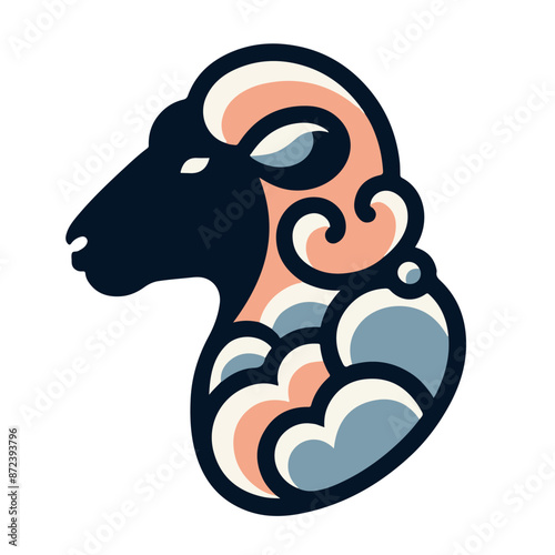 Illustration of a sheep