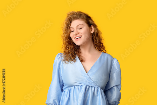 Happy beautiful young woman...