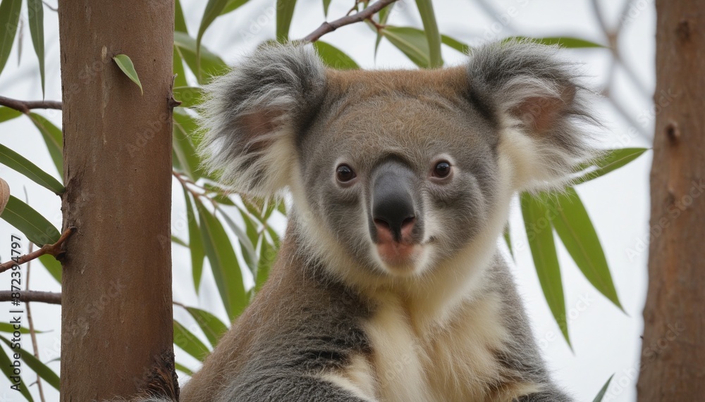 Obraz premium cute koala, isolated