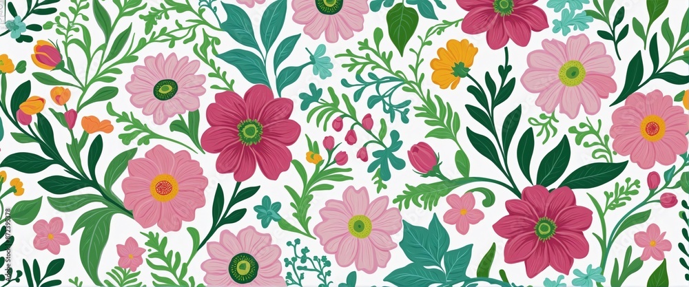 blooming flower pattern graphic blooming flower pattern graphic