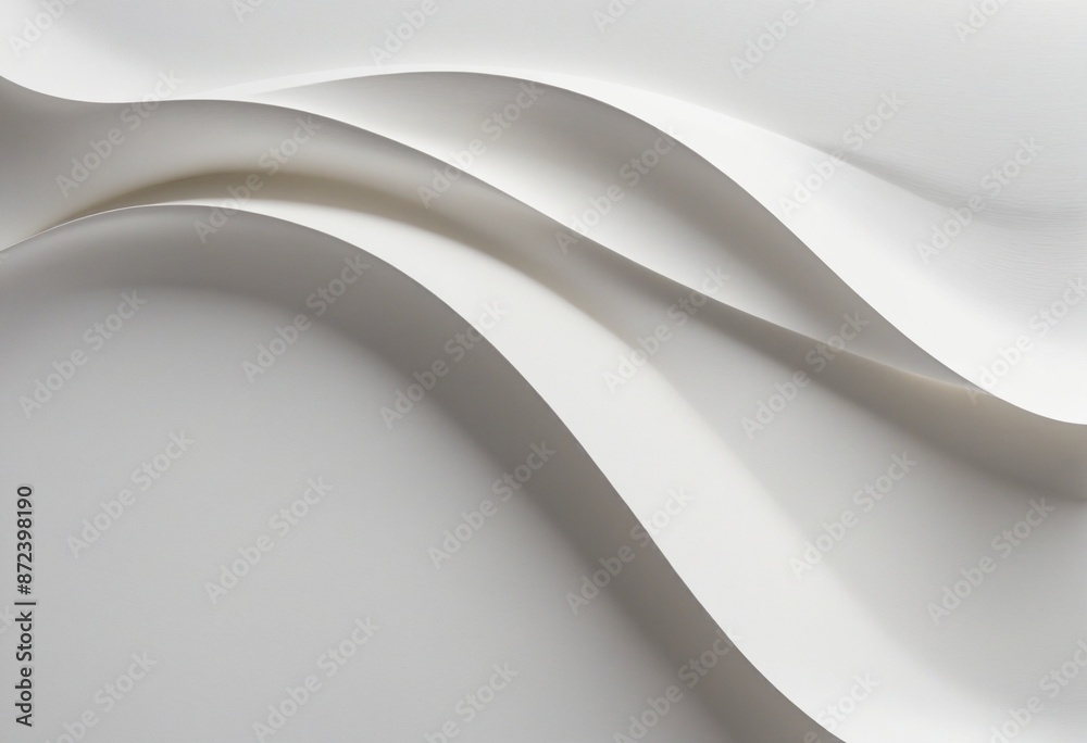 Obraz premium Abstract white embossed background, wall paper, illustration