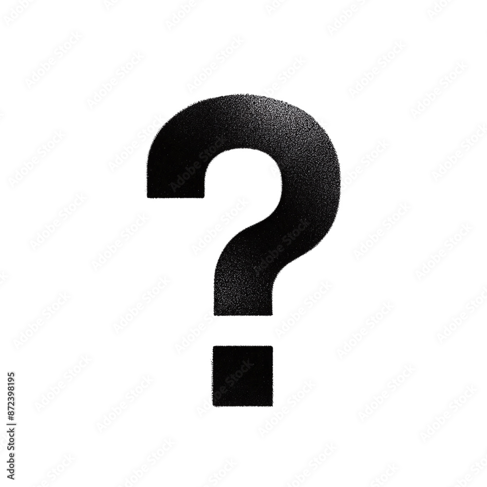 The Enigma of the Spray-Painted Question Mark, isolated on transparent background The Enigma of the Spray-Painted Question Mark, isolated on transparent background